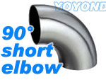 3A-2WCL Polished Short 90 Degree Elbow